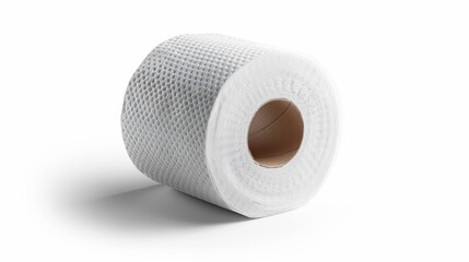 Wall Mural - Toilet paper roll isolated on white