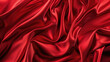 © Pavithiran - abstract background, red satin background red luxury fabric background. red silk background Generative AI