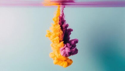 Canvas Print - Colorful ink in water