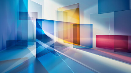 Wall Mural - Abstract colorful empty Futuristic Background