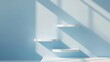 © MarkFinal - 3D floating platforms with shadows, creating a clean background with copy space