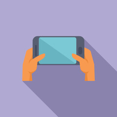 Poster - person is using a smartphone, possibly browsing the internet or playing a mobile game