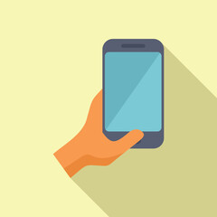 Poster - Hand is using a smartphone, potentially browsing the web or using an app