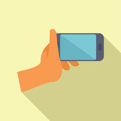 Poster - Hand is holding a smartphone, taking a photo
