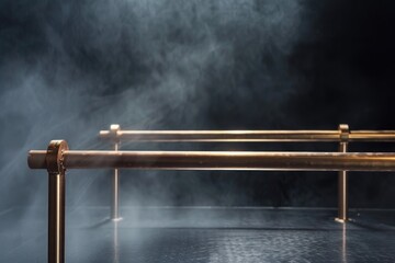 Poster - A close-up shot of a metal pipe emitting steam