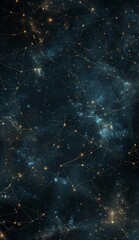 Poster - Digital art piece showcasing a network of glowing nodes and connecting lines