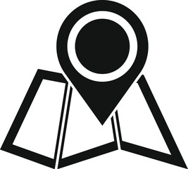 Poster - Marking a specific destination on a map for easier navigation