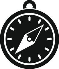 Poster - Simple compass pointing north, helping people navigate