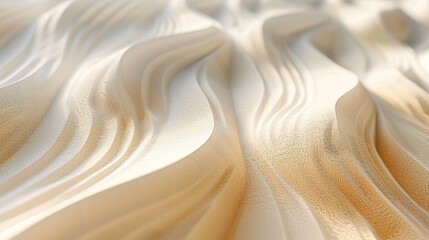 Wall Mural - rich sand wave abstract background, soft and sandy, isolated on white