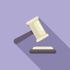 Poster - Judge is presiding over a courtroom, bringing down their gavel as they deliver an important verdict