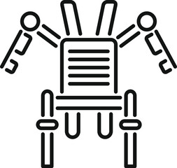 Poster - Representing the concept of data security, showing keys unlocking a secure system