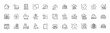 © blankstock - Hotel, Build and Bid offer line icons. Pack of House dimension, Box size, Lighthouse icon. Construction building, Packing things, Marketplace pictogram. Building energy, Lock, Bath. Line icons. Vector