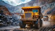 © ladaz - Large mining truck transporting materials in a quarry