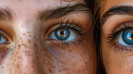 artistic composition featuring a montage of numerous human eyes for visual impact and creativity