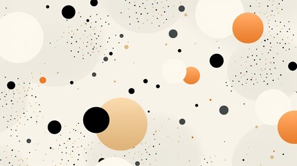 Wall Mural - A minimalist pattern of simple dots and lines  