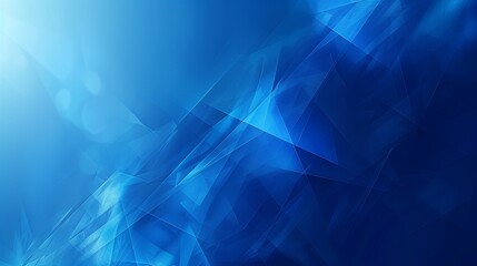 A dynamic abstract background featuring a composition of blue triangular shapes for a modern and geometric aesthetic