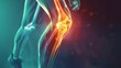 © sch_ai - Knee pain in detail Sports injuries concept, generated with AI