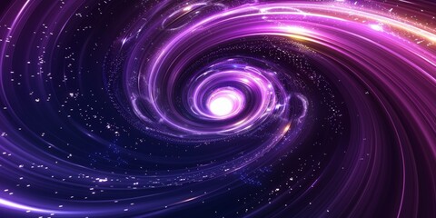 Wall Mural - Abstract Swirling Galaxy With a White Light Core