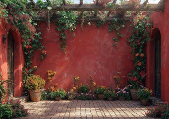 flowers in front of a house