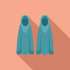 Poster - Pair of blue flippers awaiting their next underwater adventure