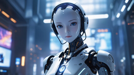 woman robot ai future working science