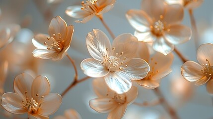  A macro shot of the archâ€™s floral decorations, focusing on the fine details of the petals, stems, and leaves, with the blurred studio background. shiny, Minimal and Simple,