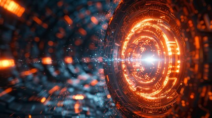Network technology big data background concept
