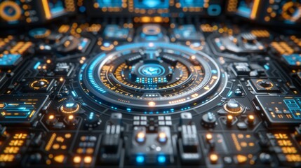 Network technology big data background concept