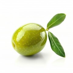 Wall Mural - Olive isolated on white background  