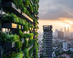 Poster - Vertical Farming in Urban Skylines Sustainable Solutions for Growing Cities