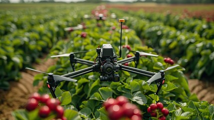 Canvas Print - AI technology transforming agricultural practices.