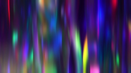 Wall Mural - Neon vivid holographic rainbow colors gradient dark abstract holiday background