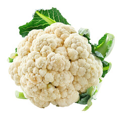 Wall Mural - cauliflower isolated on white background