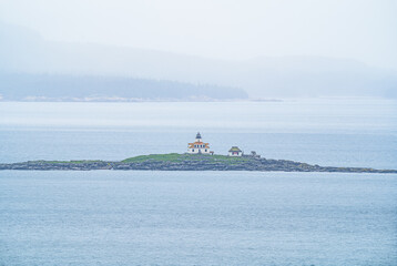 Wall Mural - Egg Rock Lighthouse Fog