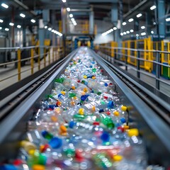 Poster - Sustainable Recycling Facility Efficiently Processing Plastic Waste for Environmental Conservation