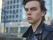 © Balaraw - Pensive young man in leather jacket