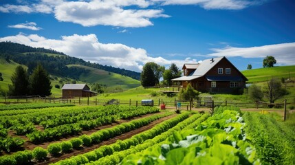 Wall Mural - fruits country oranic farm