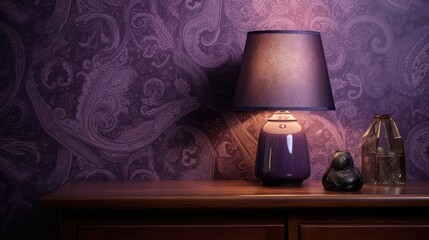 Wall Mural - stylish purple paisley