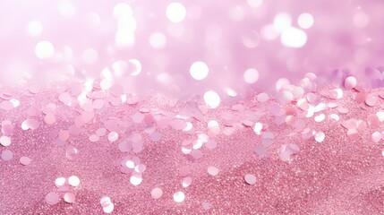 Wall Mural - feminine light pink glitter background