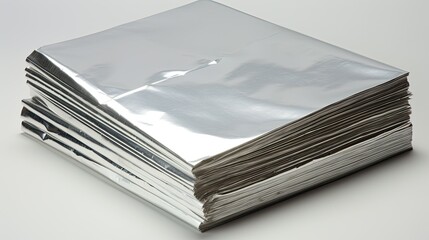 Sticker - stack silver foil paper