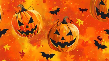 Halloween pattern wallpaper