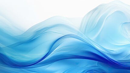 Sticker - dynamic blue wave abstract background