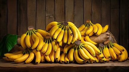 Canvas Print - yellow sweet banana fruit