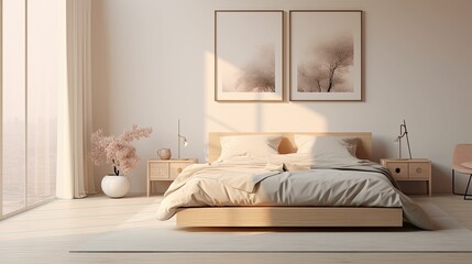 Wall Mural - serene blurred room interior design