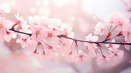 Wall Mural - blossom pink illustration