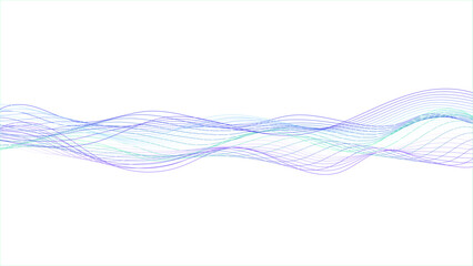 Wall Mural - Abstract blue and purple flowing wave lines on white background. Abstract vector background with blue wavy lines. Blue wave background. Blue lines vector illustration.