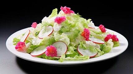 Canvas Print - cabbage white lettuce salad