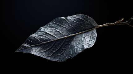 Canvas Print - contrast silver leaf