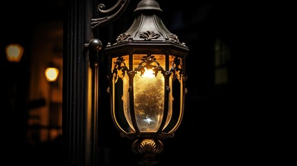 Canvas Print - gas old street light