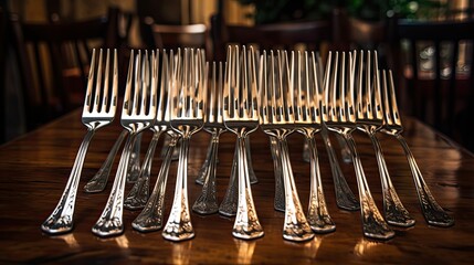 Sticker - formal silver fork